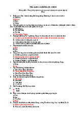 423 Câu Trắc Nghiệm Cơ Sở Văn Hóa Việt Nam | Trường Đại học Khoa Học Xã Hội và Nhân Văn, Đại học Quốc gia Hà Nội