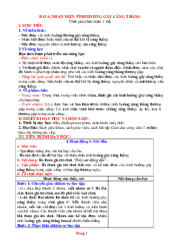 Giáo án GDCD 7 chân trời sáng tạo bài 6: Nhận diện tình huống gây căng thẳng