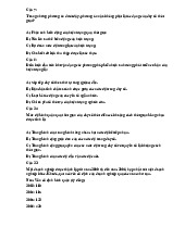 Thống kê: Các câu hỏi và đáp án cho kỳ thi cuối kỳ môn Thống kê trong kinh tế và kinh doanh | Trường Đại học Kinh tế Quốc dân