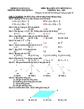 Đề giữa học kì 1 Toán 6 năm 2024 – 2025 trường THCS Ngô Quyền – Hải Phòng