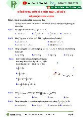 3 Đề Ôn Tập Giữa Kì II - Đề Số 3 - Form Mới | Toán 12