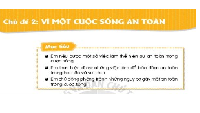 Giáo án điện tử Hoạt động trải nghiệm 1 Chủ đề 2 Chân trời sáng tạo : An toàn mỗi ngày