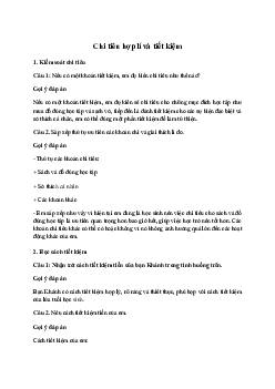 Giải Hoạt động trải nghiệm 7: Chi tiêu hợp lí và tiết kiệm | Cánh diều