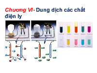 Chương VI: Dung dịch các chất điện ly | Bài giảng môn Quá trình thiết bị | Đại học Bách khoa hà nội