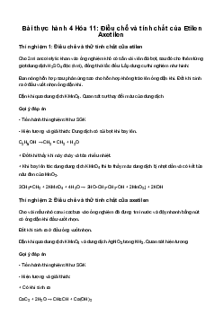 Giải Hóa 11 Bài 11: Cấu tạo hóa học hợp chất hữu cơ | Chân trời sáng tạo