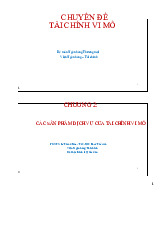 Chương 2: Các Sản Phẩm Dịch Vụ Tài Chính Vi Mô môn Kinh tế vi mô | Trường Đại học Kinh Tế Quốc Dân