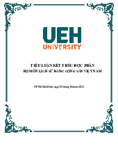  Tiểu luận kết thúc học phần môn lịch sử Đảng–Trường Đại học kinh tế thành phố Hồ Chí Minh