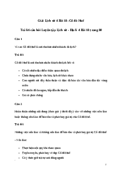 Giải Lịch sử Địa lí lớp 4 Bài 18: Cố đô Huế | Kết nối tri thức