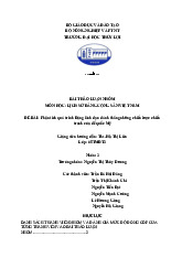 Bài thảo luận nhóm Phân tích lãnh đạo đảng trong kháng chiến chống mỹ môn Lịch sử Đảng | Trường Đại học Thủy Lợi