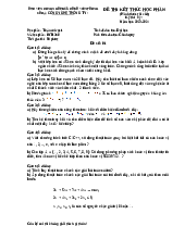 Toán rời rạc 1 đề thi cuối học kì