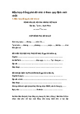 Mẫu hợp đồng phá dỡ nhà ở theo quy định mới nhất