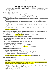 Đề thi kết thúc học phần - Phương Pháp Luận Sáng Tạo (HCMUS-2022) | Trường Đại học Khoa học Tự nhiên, Đại học Quốc gia Thành phố Hồ Chí Minh