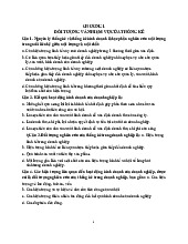 Bài tập Thống kê Kinh doanh | Đại học Kinh tế kỹ thuật công nghiệp