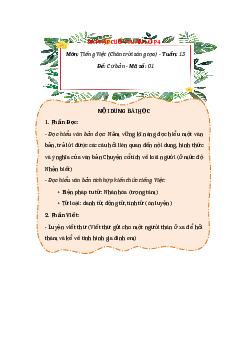 Bài tập cuối tuần Tiếng Việt lớp 4 Chân trời sáng tạo - Tuần 13