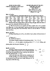 Đề học kỳ 2 Toán 9 năm 2024 – 2025 phòng GD&ĐT Ba Đình – Hà Nội có đáp án