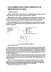 Tiêu chí quản trị Marketing Định Hướng Xã Hội môn Marketing căn bản | Trường đại học Mở Hà Nội
