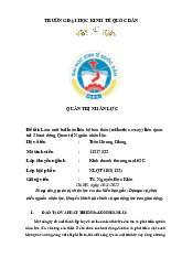 Làm một bài luận liên hệ bản thân (reflective essay) liên quan tới 3 hoạt động Quản trị Nguồn nhân lực | Bài tập lớn môn Quản trị nhân lực