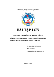 Hội nhập kinh tế quốc tế ở Việt Nam| Đại học Kinh Tế Quốc Dân