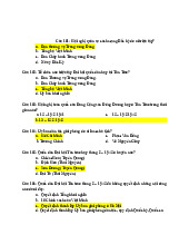 Top câu hỏi ôn tập LSĐ/ Trường đại học Nguyễn Tất Thành