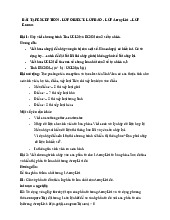 Bài tập môn JAVA cơ sở | Trường Đại học Kinh Doanh và Công Nghệ Hà Nội