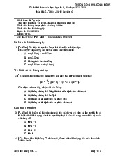 Đề thi Xử lý tín hiệu số đề số 8 kỳ 2 năm học 2020-2021 | Trường Đại học Công nghệ, Đại học Quốc gia Hà Nội