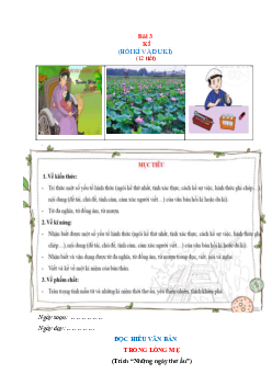 Giáo án môn Văn 6 Bài 3: Kí sách Cánh diều