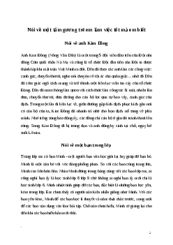 Văn mẫu Nói về một tấm gương trẻ em làm việc tốt mà em biết | Kết nối tri thức