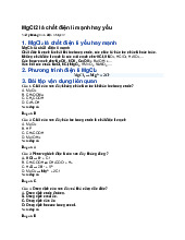 MgCl2 là chất điện li mạnh hay yếu - Hóa học 11