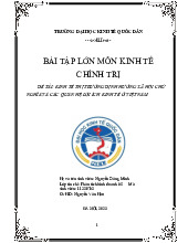 Phân tích kinh doanh - Kinh tế Chính trị Mác-Lê Nin (KTCT01) | Đại học kinh tế quốc dân NEU