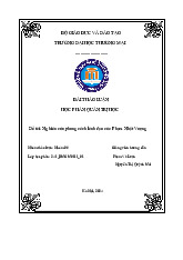 Nghiên cứu phong cách lãnh đạo của Phạm Nhật Vượng | Bài thảo luận quản trị học