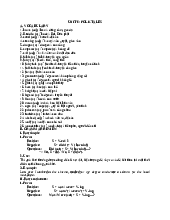 Ôn tập và kiểm tra học kì tiếng anh 8 UNIT 6