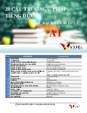 20 Cấu Trúc Ngữ Pháp Tiếng Đức A1 Đặc Biệt Lưu ý | Đại học Kinh Doanh và Công Nghệ Hà Nội