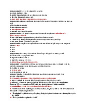 Bộ câu hỏi trắc nghiệm Kinh tế vĩ mô- Trường đại học Văn Lang