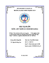 Phân tích luận điểm của Ăngghen:  “Chủ nghĩa xã hội muốn trở thành khoa học thì phải đặt nó trên mảnh đất hiện thực.” và liên hệ ý nghĩa của luận điểm đối với Việt Nam | Bài tập lớn môn Chủ nghĩa xã hội Neu