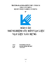 Đề cương môn thí nghiệm sức bền vật liệu- Trường Đại học bách khoa - Đại học đà nẵng.