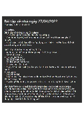 BTVN ngày 27.4.2022| Môn Phát triển ứng dụng cho thiết bị di động| Trường Đại học Bách Khoa Hà Nội