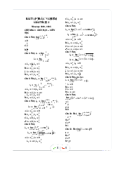 Bài tập trắc nghiệm Giải tích 1 năm học 2022-2023 | Đại học Bách Khoa Hà Nội