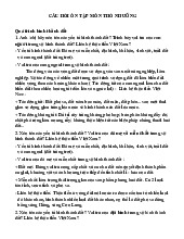 Câu hỏi ôn tập môn Thổ nhưỡng | Học viện Nông nghiệp Việt Nam