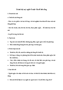 Soạn bài Trình bày suy nghĩ về một vấn đề đời sống (được gợi ra từ tác phẩm văn học đã đọc) - Kết nối tri thức 7