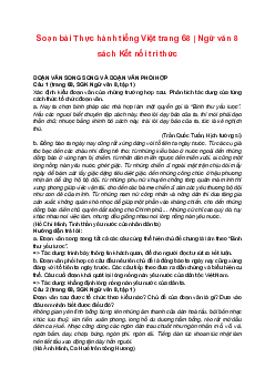 Soạn bài Thực hành tiếng Việt trang 68 | Ngữ văn 8 sách Kết nối tri thức