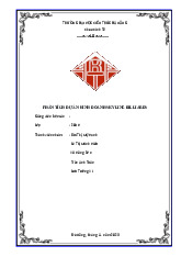 Phân tích dự án kinh doanh Skyline Billiards môn Quản trị kinh doanh | Trường Đại học Kiến trúc Đà Nẵng