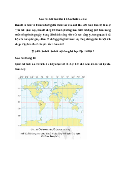 Giải Địa lí 6 Bài 2: Các yếu tố cơ bản của bản đồ | Cánh diều