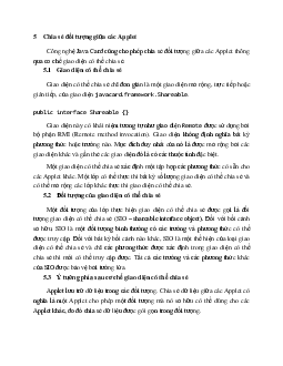 Bài thực hành số 5: "Chia sẻ đối tượng giữa các Applet"