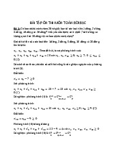 Đề cương môn Toán rời rạc - Trường Đại học lao động -  xã hội.