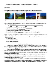 Session 13 The Natural World Reading Writing - Tiếng Anh cơ sở (FL1128) | Trường Đại học Bách khoa Hà Nội