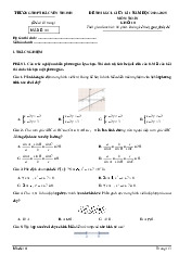 Đề giữa kì 1 Toán 10 năm 2024 – 2025 trường THPT Bắc Yên Thành – Nghệ An
