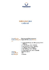 TIỂU LUẬN BÀI GIỮA KỲ: KINH DOANH QUỐC TẾ HÒA PHÁT Group.Môn Kinh doanh quốc tế | Đại học Trường Đại học Phenika.