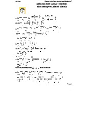 Giới hạn của Hàm Số - Giải Bài Tập Toán Cao Cấp - GIẢI TÍCH I