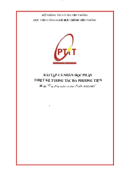 Bài tập cá nhân môn Thiết kế tương tác đa phương tiện đề tài "Ứng dụng nghe và chia sẻ nhạc MELOBIT"