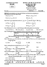 Đề khảo sát chất lượng Toán 12 năm 2025 – 2026 cụm 5 – Ninh Bình